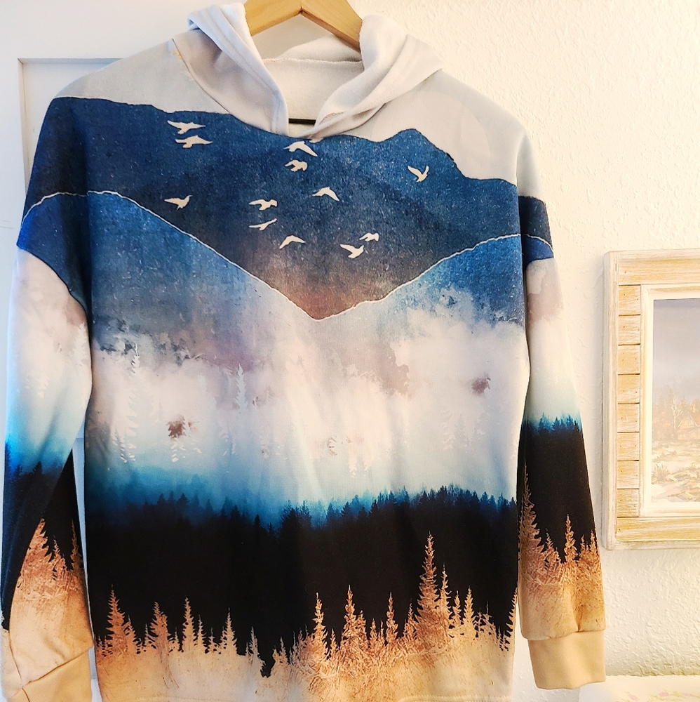 🆕️ Outdoors Ombre Scene Hoodie